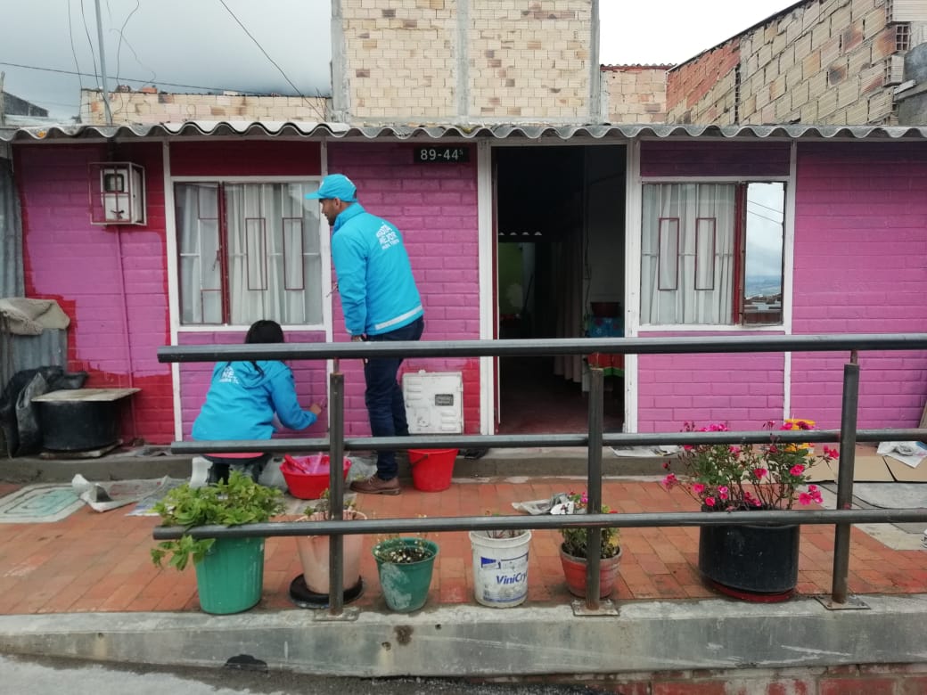 La CVP embelleció  cuatro barrios de Ciudad Bolívar y Usme