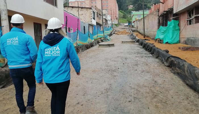 Así avanzan obras de Mejoramiento de Barrios en el sur de Bogotá