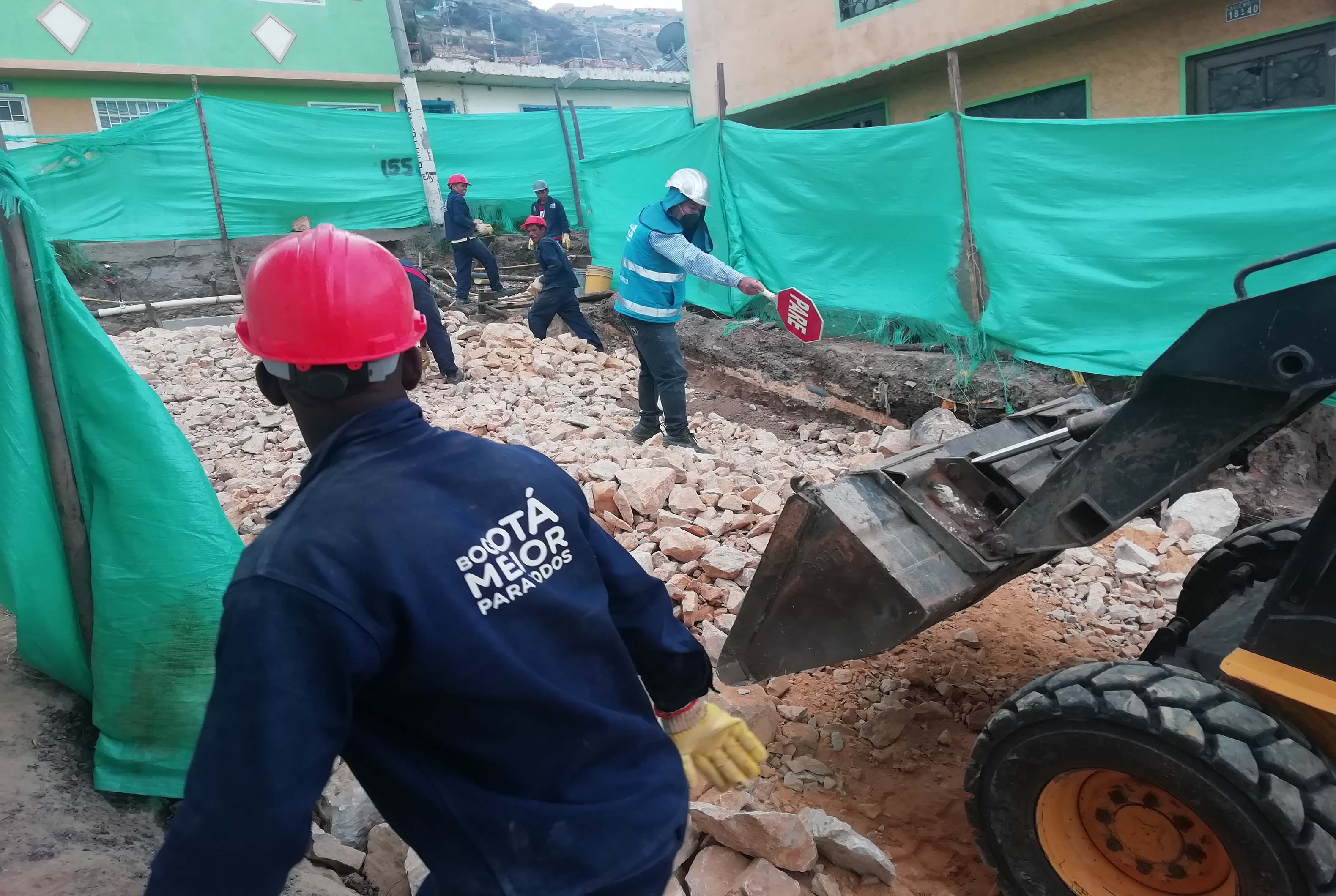 Alcaldía de Bogotá recupera calles nunca intervenidas en Ciudad Bolívar