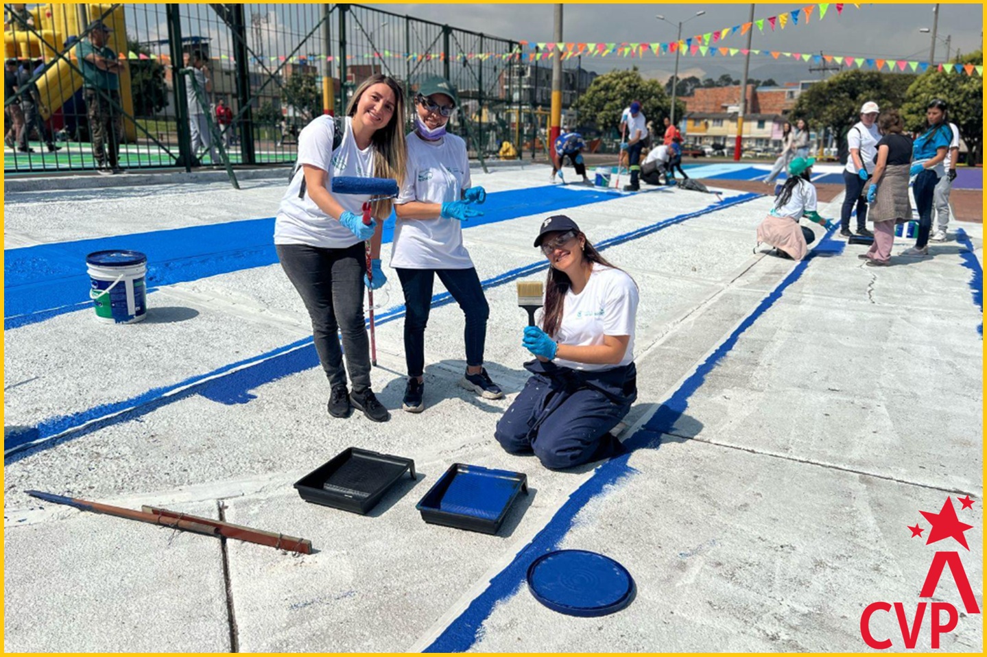 Jornada de voluntarios junto a la Secretaría del Hábitat recuperando el espacio público del barrio Marrueco, Rafael Uribe Uribe, invitados por la comunidad.