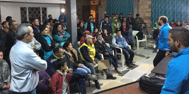 visita de la caja de la vivienda popular, en el predio denominado Vereditas