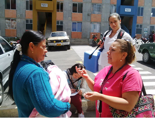 Atención integral a beneficiarios de la CVP, colores de Bolonia en Usme recibe brigada