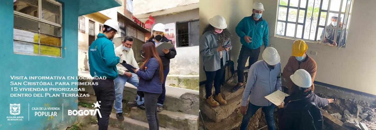 Visita informativa en localidad San Cristóbal para primeras 15 viviendas priorizadas dentro del Plan Terrazas